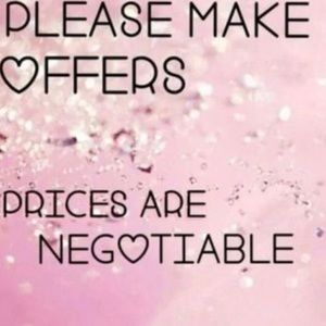 Reasonable offers are welcome 😊